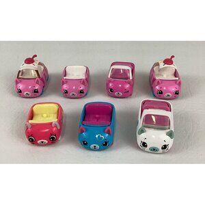 Shopkins Cutie Cars Die Cast Vehicle Lot Milk Mover Buddy Buggy Cherry Moose